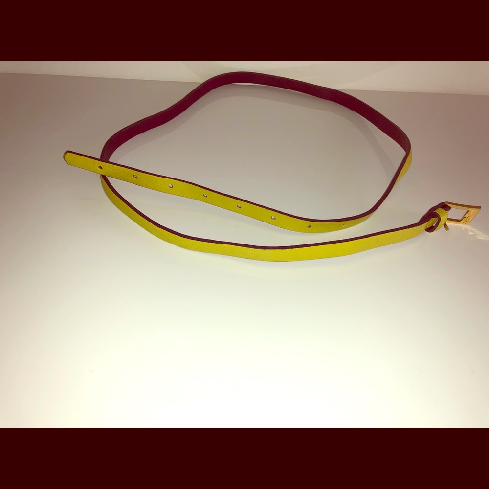Vegan leather belt